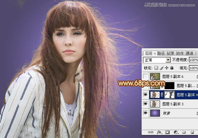 Photoshop使用抽出和通道抠出美女的头发,PS教程,图老师教程网