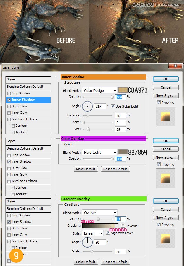 Photoshop合成立体风格的龙幻想壁纸,PS教程,图老师教程网