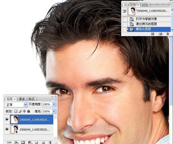 Photoshop使用计算选区对人物肖像锐化处理,PS教程,图老师教程网