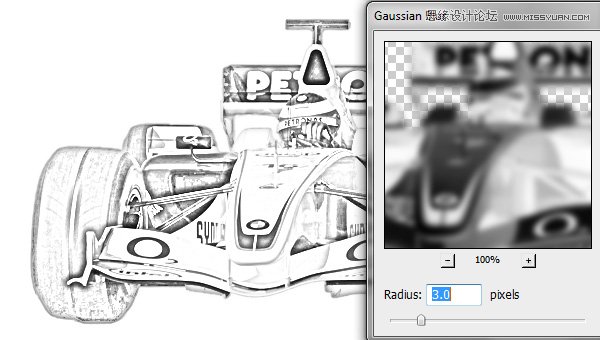 Photoshop把四驱赛车变成铅笔画教程,PS教程,图老师教程网