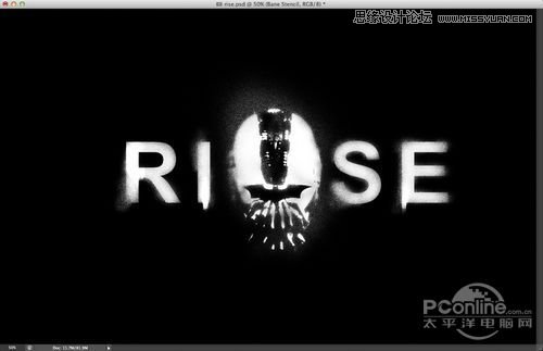 Photoshop打设计颓废的蝙蝠侠海报,PS教程,图老师教程网