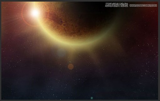 Photoshop利用滤镜制作漂亮的日食效果