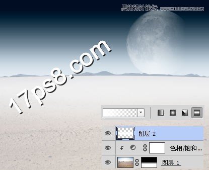 Photoshop合成外星球上雪地里爬行的犀牛,PS教程,图老师教程网