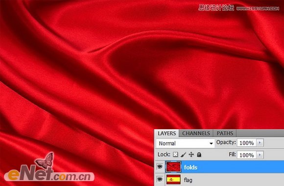 Photoshop使用置换滤镜制作褶皱效果,PS教程,图老师教程网