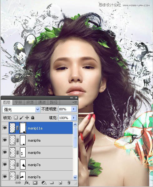 Photoshop合成超酷的潮流插画美女场景,PS教程,图老师教程网