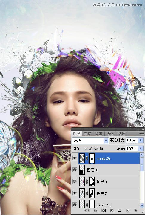 Photoshop合成超酷的潮流插画美女场景,PS教程,图老师教程网