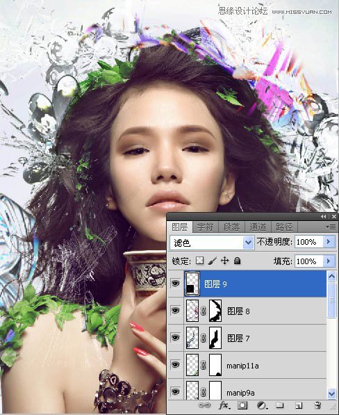 Photoshop合成超酷的潮流插画美女场景,PS教程,图老师教程网