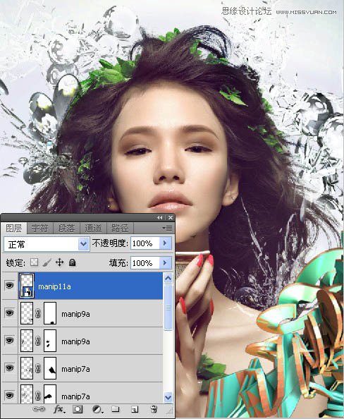 Photoshop合成超酷的潮流插画美女场景,PS教程,图老师教程网