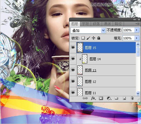 Photoshop合成超酷的潮流插画美女场景,PS教程,图老师教程网