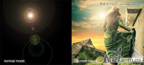 Photoshop合成在夕阳中奔跑的美女场景,PS教程,图老师教程网