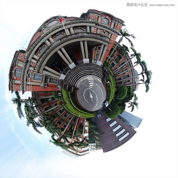 Photoshop制作360度极地风景图效果,PS教程,图老师教程网