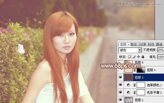 Photoshop制作朦胧效果的日系甜美色调,PS教程,图老师教程网