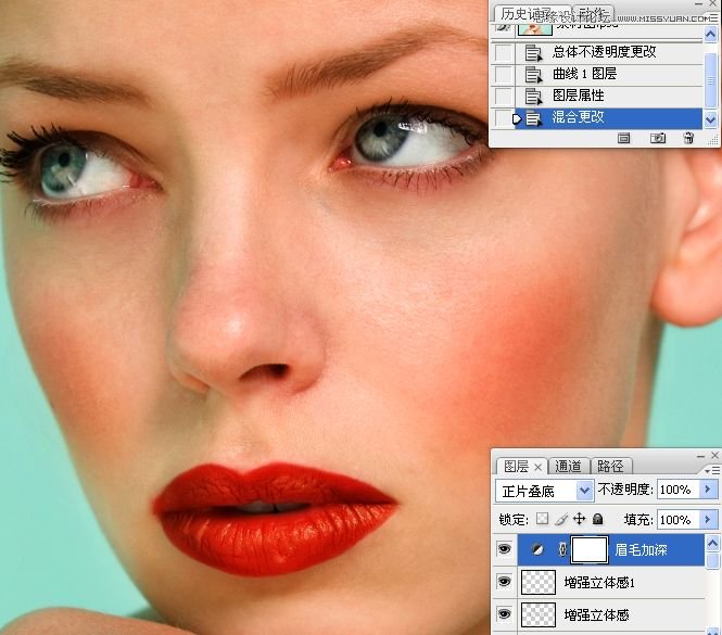 Photoshop详细解析人物肖像精修案例,PS教程,图老师教程网