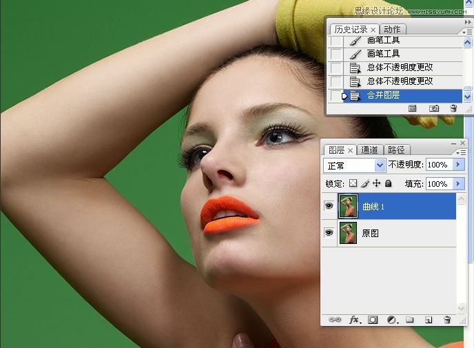 Photoshop调出美女人像后期精细磨皮