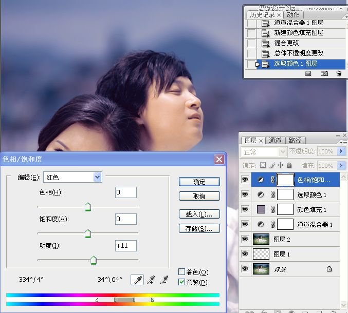 Photoshopµ÷³öÌðÃÀÇéÂÂÃλÃ×ÏɫЧ¹û