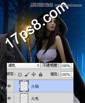 Photoshop合成骑着马的暗夜皇后教程