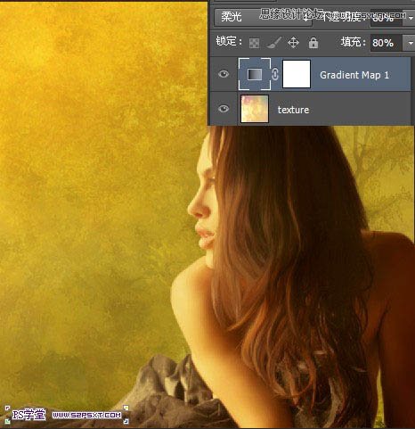 Photoshop合成和小鸟对话的美女教程