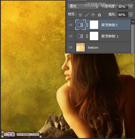 Photoshop合成和小鸟对话的美女教程