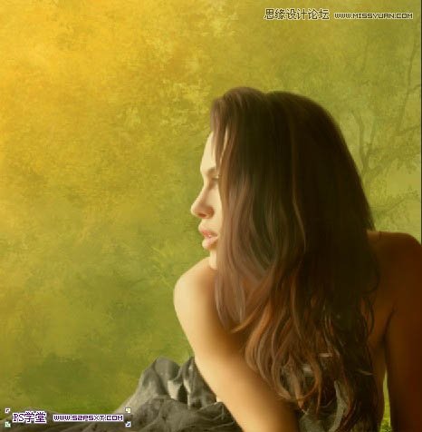 Photoshop合成和小鸟对话的美女教程