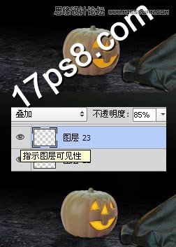 Photoshop设计万圣节正在施展魔法的女巫