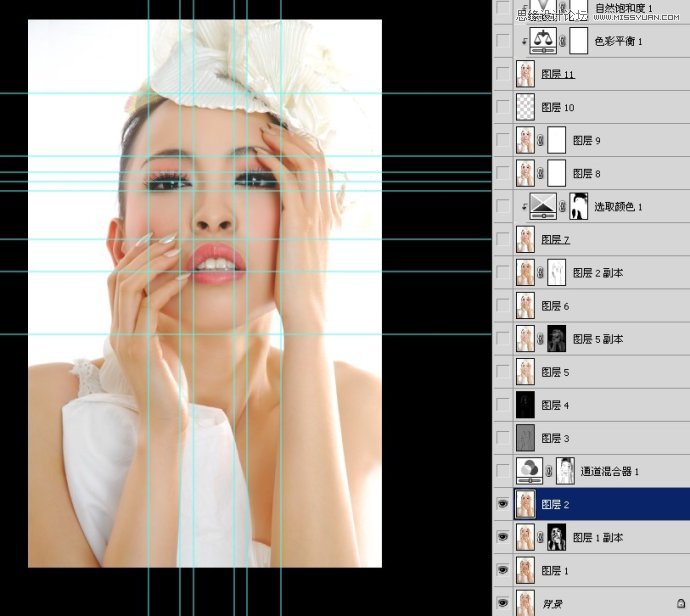 Photoshop调出人像肤色高亮妆面效果图