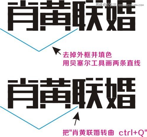 CorelDraw设计制作漂亮婚庆字体