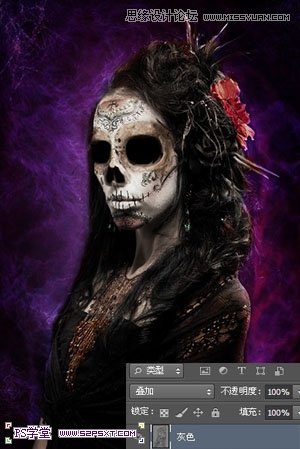 Photoshop合成恐怖效果的魔鬼新娘