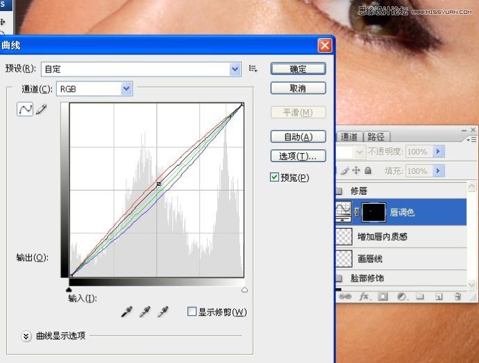 Photoshop调出人像照片质感的淡黄肤色效果