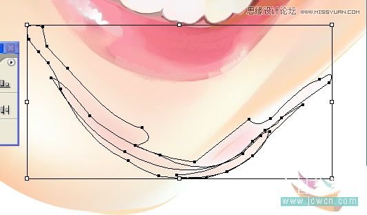 Illustrator网格工具绘制写实美女教程