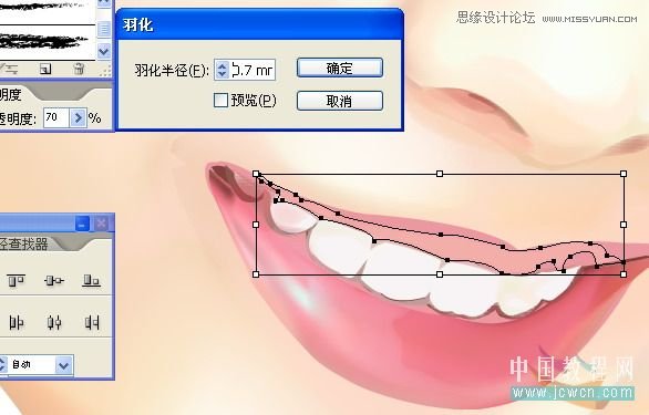 Illustrator网格工具绘制写实美女教程