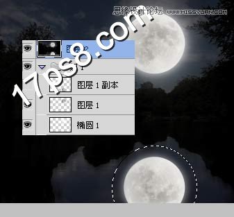 Photoshop把白天风景照片变黑夜效果