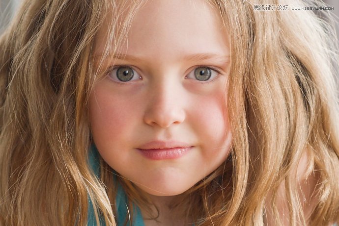 photoshop给儿童人像面部肤色柔肤处理 - 转载