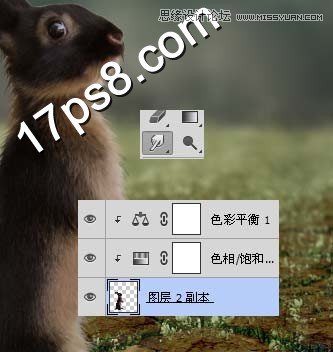 Photoshop合成情人节正在求爱的老鼠