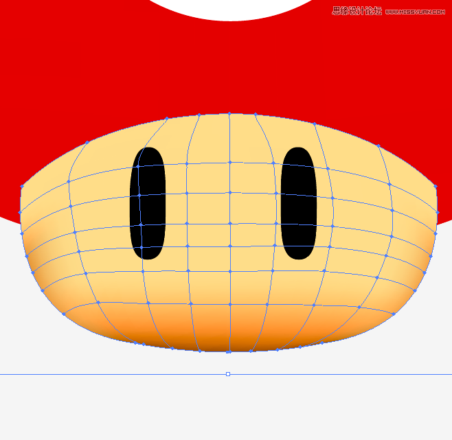 Illustrator绘制立体效果的逼真蘑菇,PS教程