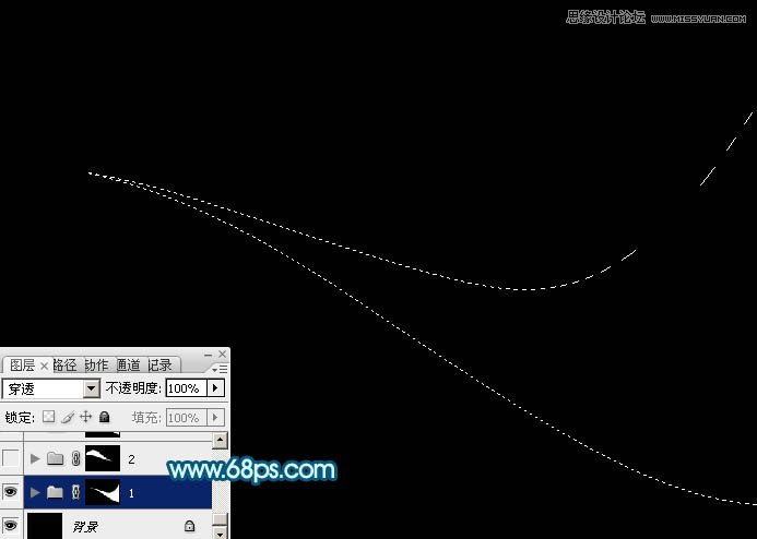 Photoshop绘制动感光线效果桌面背景