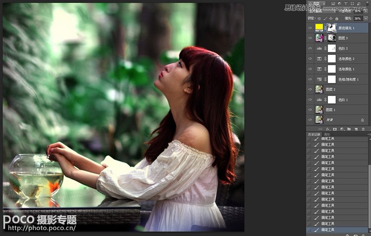 Photoshop调出美女照片电影胶片效果