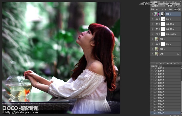 Photoshop调出美女照片电影胶片效果