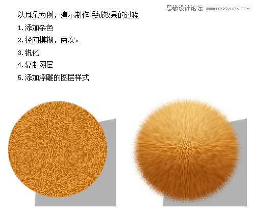 Photoshop制作可爱逼真的小熊玩具