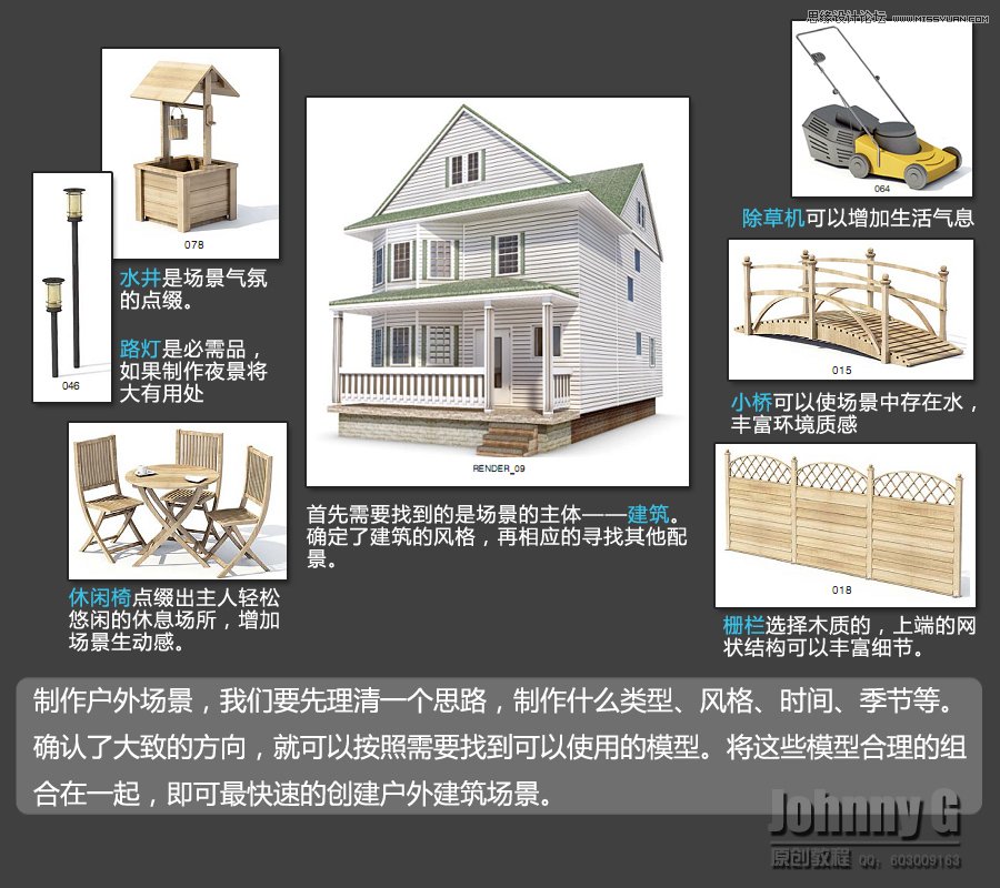 3DSMAX打造欧式别墅外景图教程