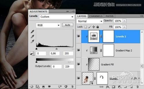 <a href=http://www.cnwebshow.com/http://www.cnwebshow.com/edu/photoshop/ target=_blank class=infotextkey>Photoshop</a>合成坐在干涸土地上沉思女人,PS教程