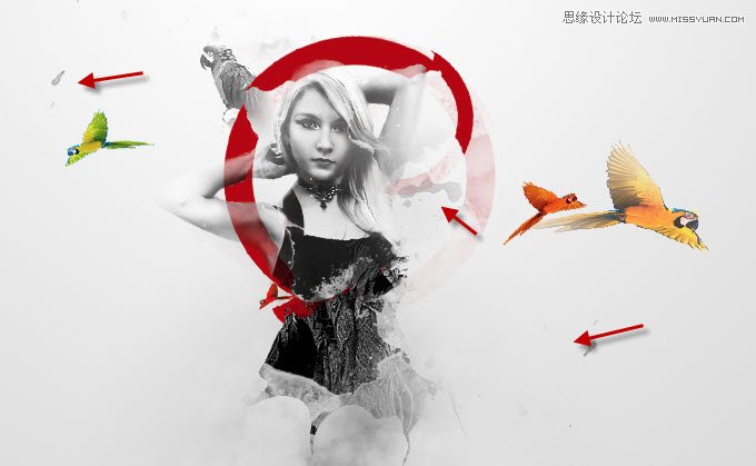 <a href=http://www.cnwebshow.com/http://www.cnwebshow.com/edu/photoshop/ target=_blank class=infotextkey>Photoshop</a>合成抽象风格的人物插画教程,PS教程