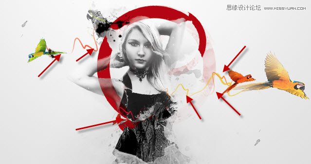 <a href=http://www.cnwebshow.com/http://www.cnwebshow.com/edu/photoshop/ target=_blank class=infotextkey>Photoshop</a>合成抽象风格的人物插画教程,PS教程