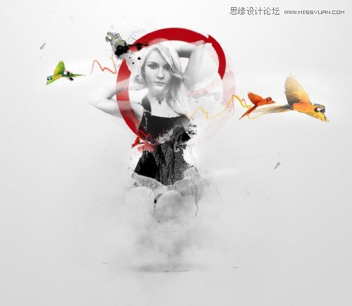 <a href=http://www.cnwebshow.com/http://www.cnwebshow.com/edu/photoshop/ target=_blank class=infotextkey>Photoshop</a>合成抽象风格的人物插画教程,PS教程