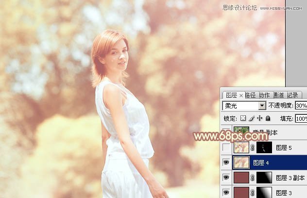 <a href=http://www.cnwebshow.com/http://www.cnwebshow.com/edu/photoshop/ target=_blank class=infotextkey>Photoshop</a>给国外外景人像添加朦胧黄色调,PS教程