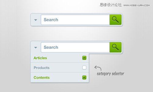 30有吸引力的搜索框设计PSD免费下载