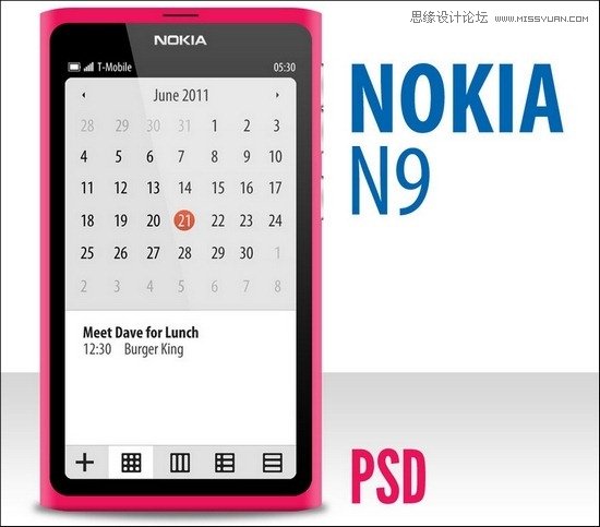 nokia-n9 设计师必备的40套设计稿展示模型PSD素材