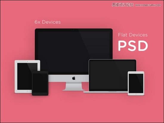 设计师必备的40套设计稿展示模型PSD素材
