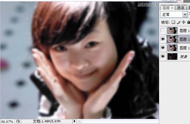 Photoshop给严重偏暗的人像照片调亮