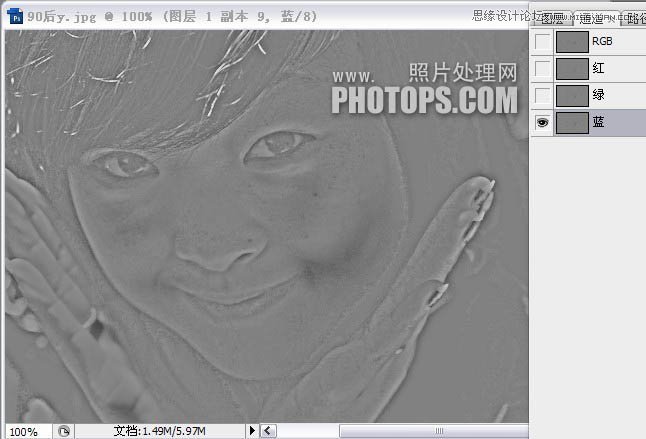 Photoshop给严重偏暗的人像照片调亮