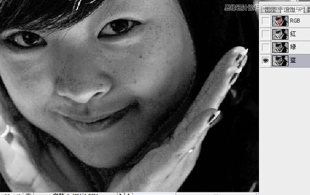 Photoshop给严重偏暗的人像照片调亮